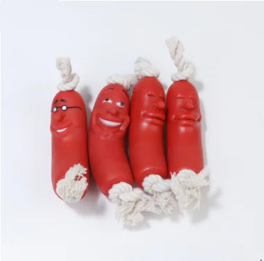 Pet Sausage Toy - Durable Chew Rope