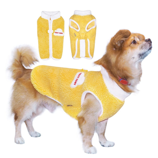 TONY HOBY Dog Cold Weather Coat Thermal Fleece Dog Jacket