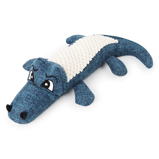 Plush Sound Pet Toy - Realistic Crocodile Design