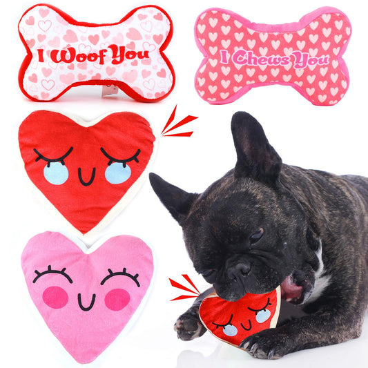 Mruq pet Valentines Day Dog Toys
