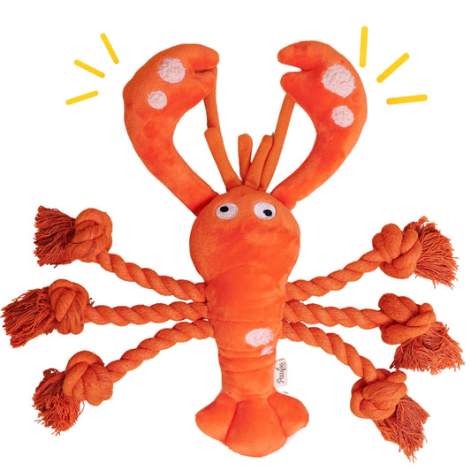 Pawfoo Lab Lobster Dog Toy Large Squeaky Dog Toys