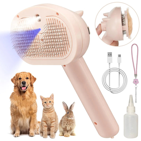 Pet Steam Hair Comb Brush
